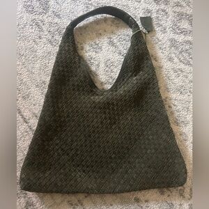 Elegant Black Woven Women's Bag